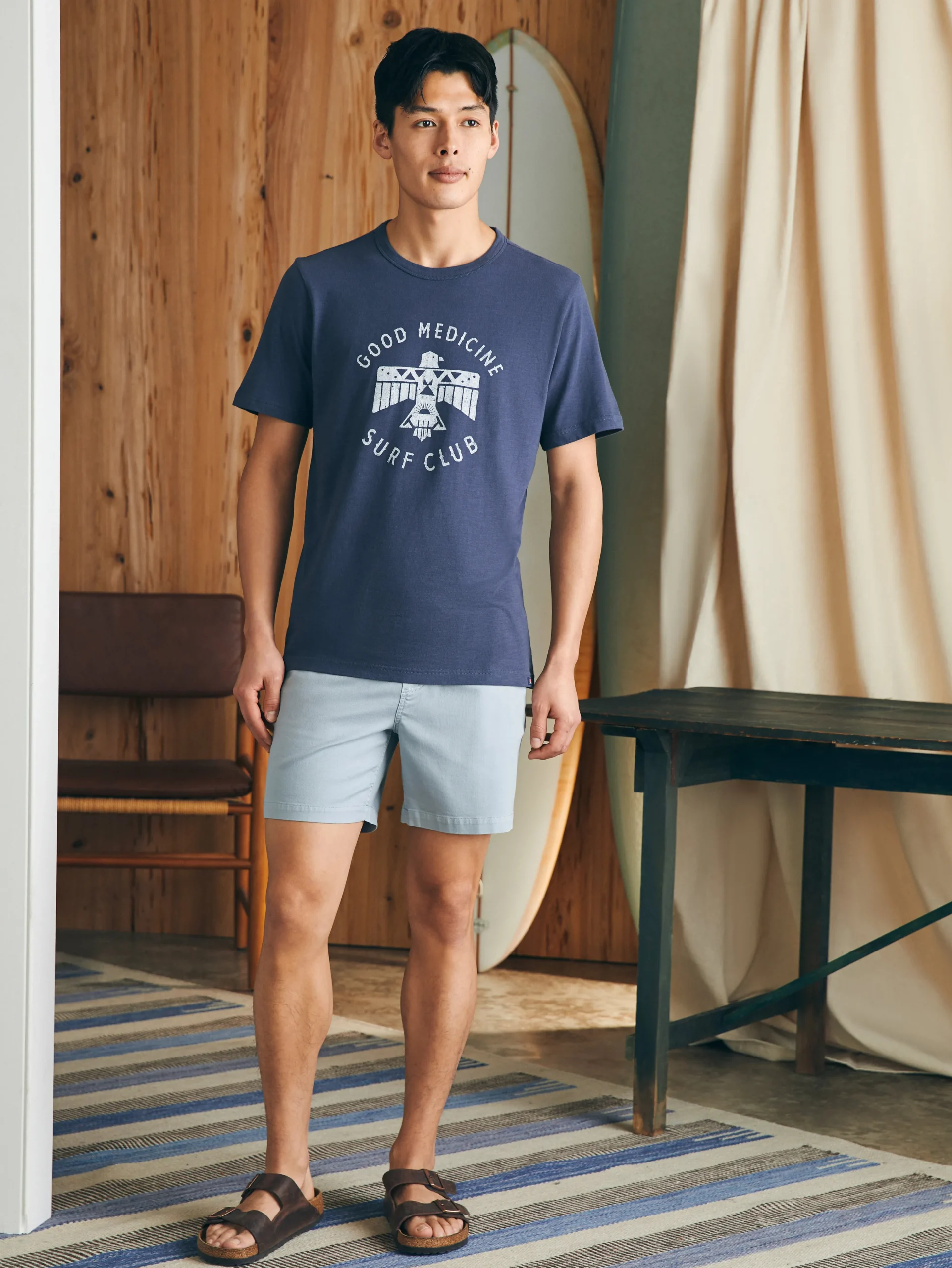 Faherty Brand Steven Paul Judd Good Medicine Surf Club Tee -^ T-Shirts & Henleys