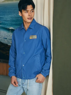 Faherty Brand Steven Paul Judd Good Medicine Sunwashed Coaches Jacket -^ Jackets & Vests