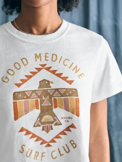 Faherty Brand Steven Paul Judd Good Medicine Sunwashed Slub Tee -^Women T-Shirts