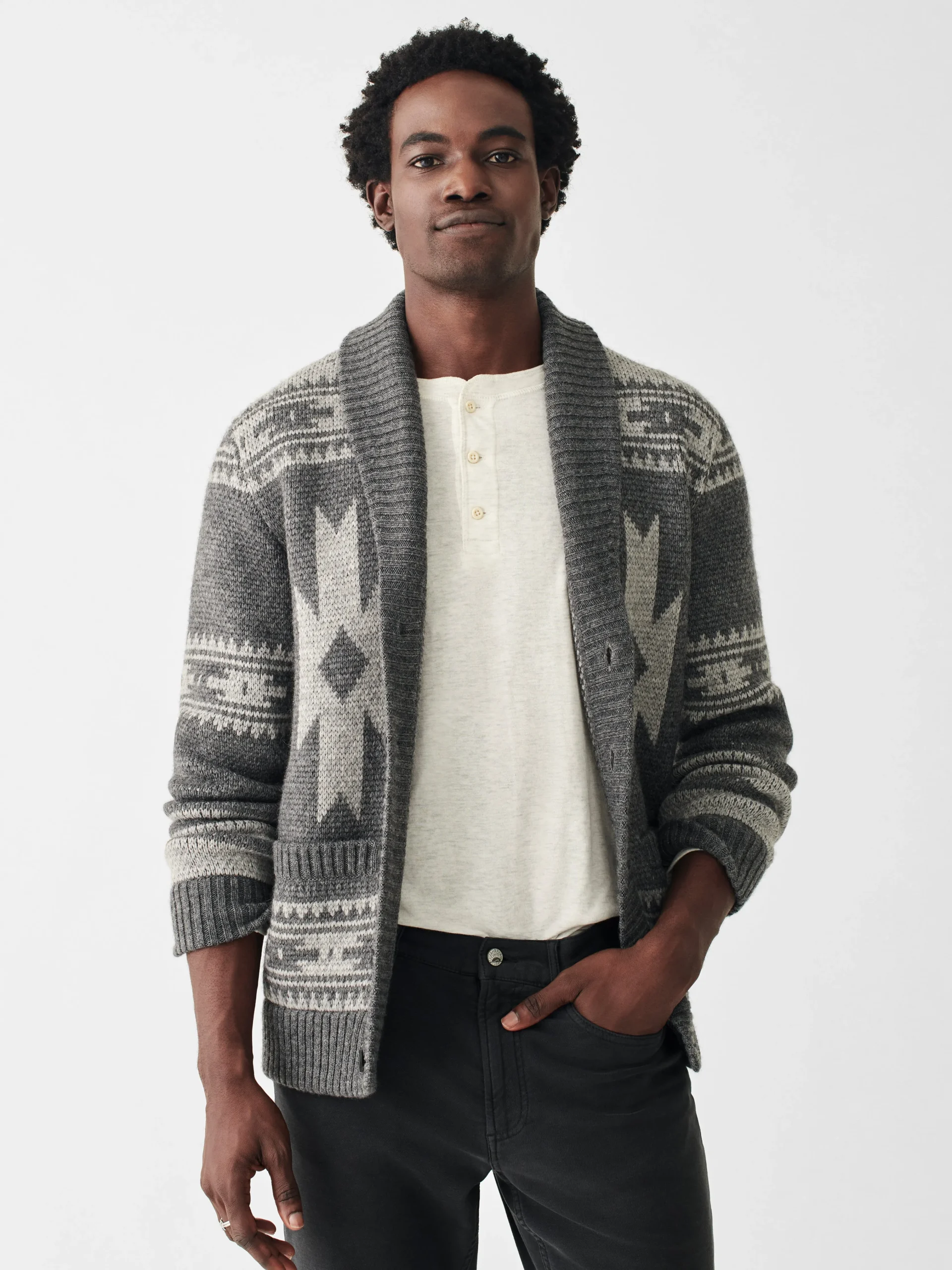 Faherty Brand Steven Paul Judd Thunderbird Cardigan -^ Sweaters