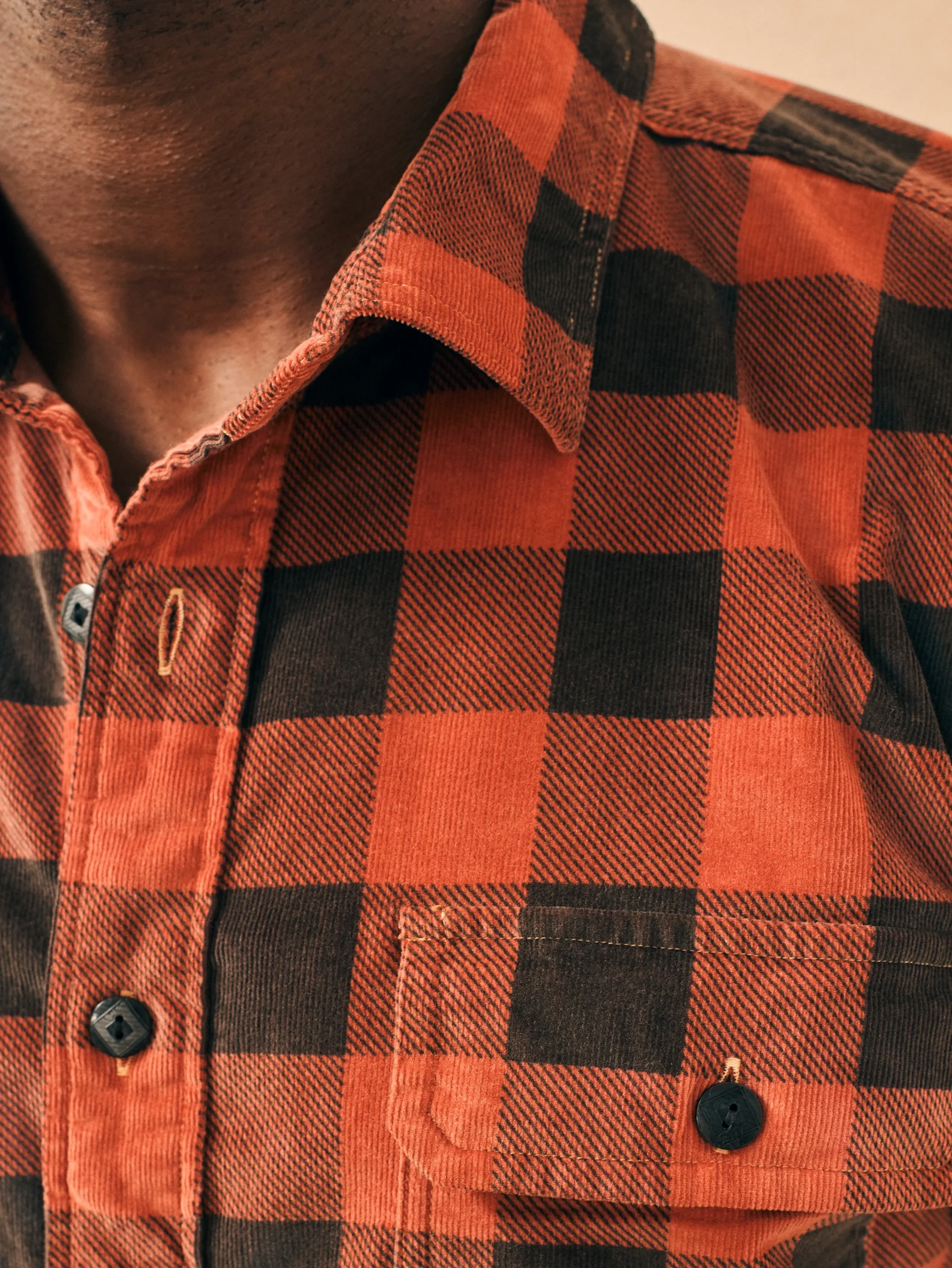 Faherty Brand Stretch Corduroy Work Shirt -^ Shirts