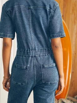 Faherty Brand Stretch Terry Blythe Jumpsuit -^Women Dresses|Overalls & Jumpsuits