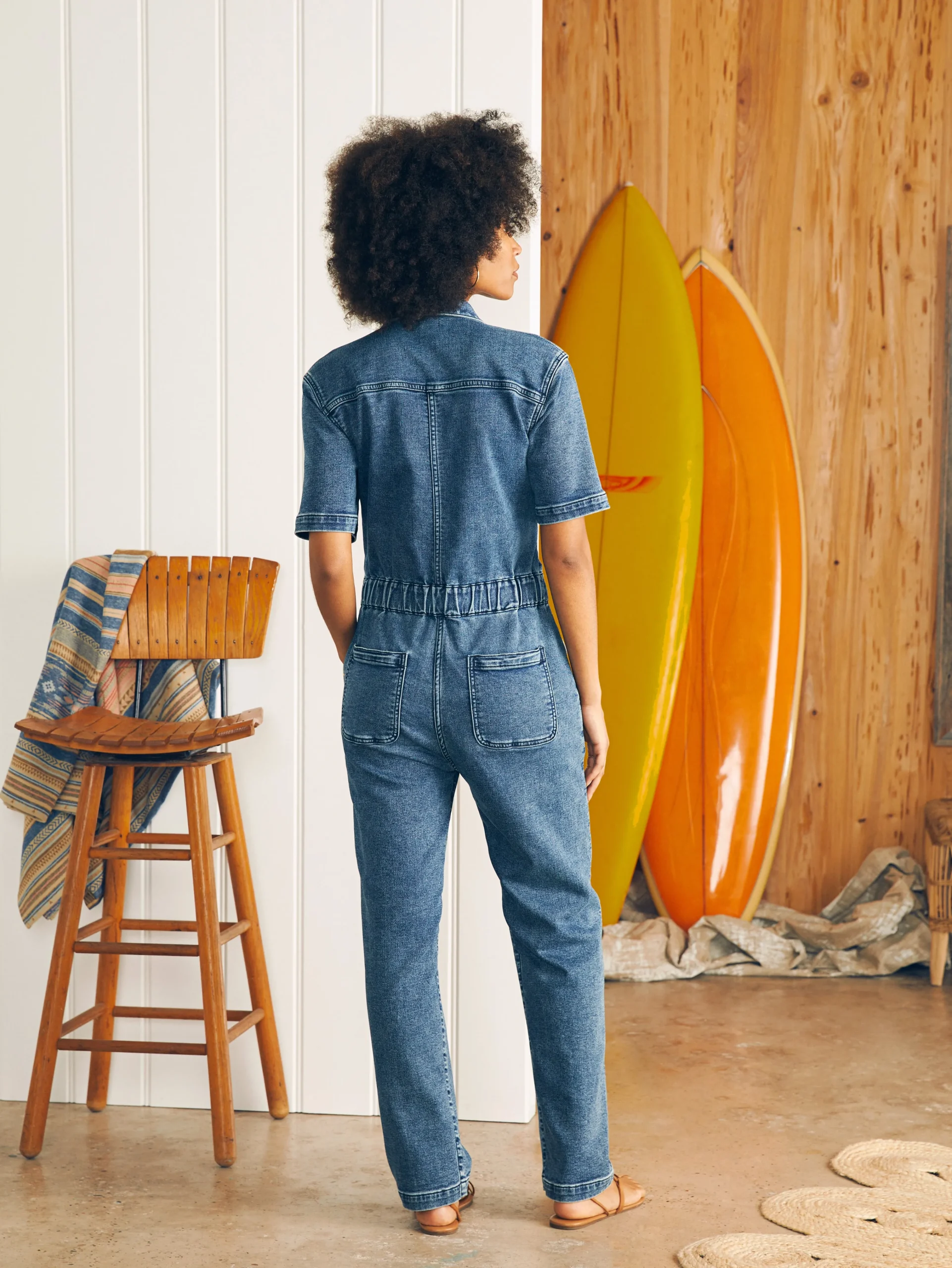 Faherty Brand Stretch Terry Blythe Jumpsuit -^Women Dresses|Overalls & Jumpsuits