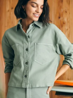 Faherty Brand Stretch Terry Overshirt -^Women Blazers & Outerwear
