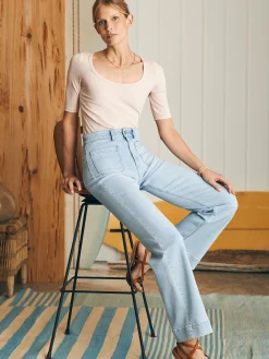 Faherty Brand Stretch Terry Patch Pocket Pant -^Women Pants|Jeans