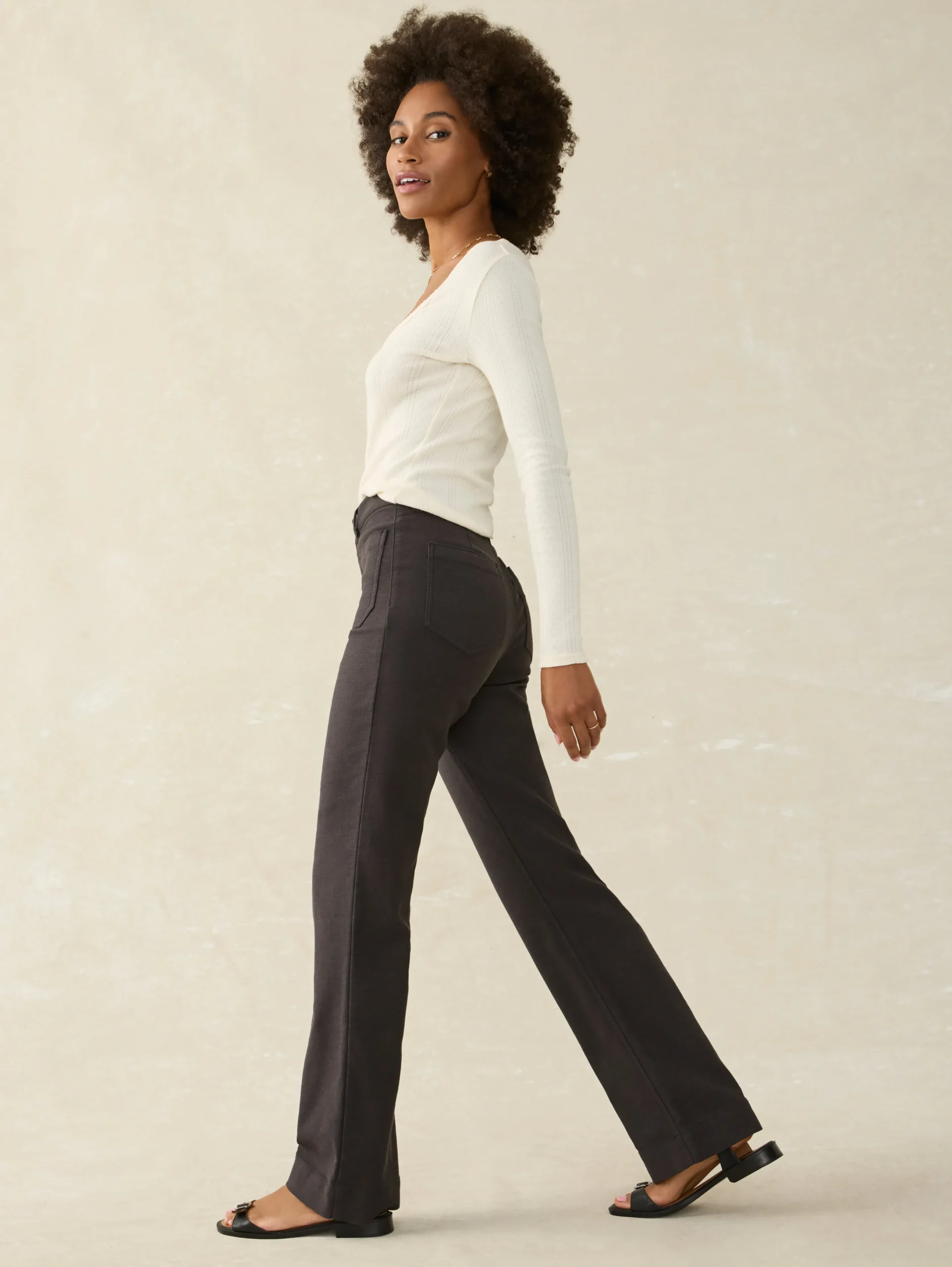 Faherty Brand Stretch Terry Patch Pocket Pant -^Women Pants