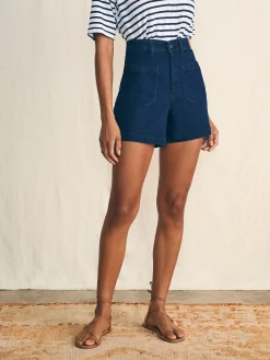 Faherty Brand Stretch Terry Patch Pocket Short -^Women Shorts & Skirts