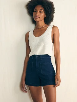 Faherty Brand Stretch Terry Patch Pocket Short -^Women Shorts & Skirts