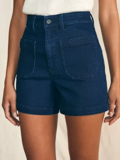Faherty Brand Stretch Terry Patch Pocket Short -^Women Shorts & Skirts