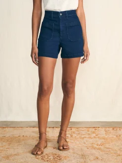 Faherty Brand Stretch Terry Patch Pocket Short -^Women Shorts & Skirts