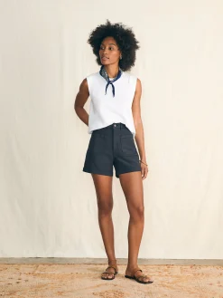 Faherty Brand Stretch Terry Patch Pocket Short -^Women Shorts & Skirts