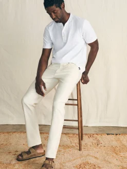 Faherty Brand Stretch Terry 5-Pocket Athletic Fit Pant (32