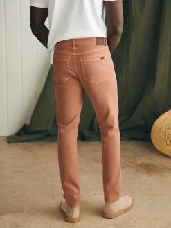Faherty Brand Stretch Terry 5-Pocket Athletic Fit Pant (32