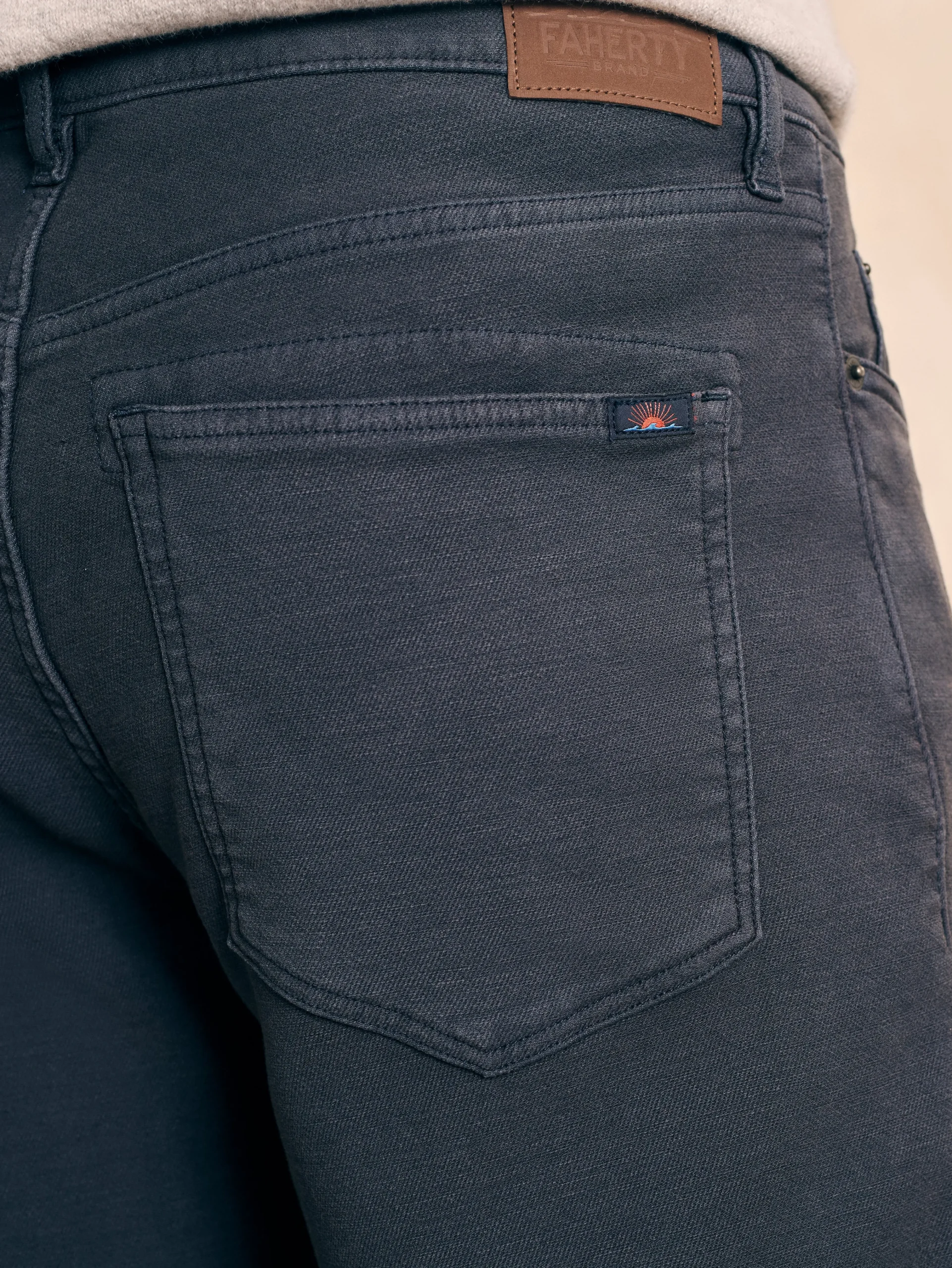 Faherty Brand Stretch Terry 5-Pocket Athletic Fit Pant -^ Pants