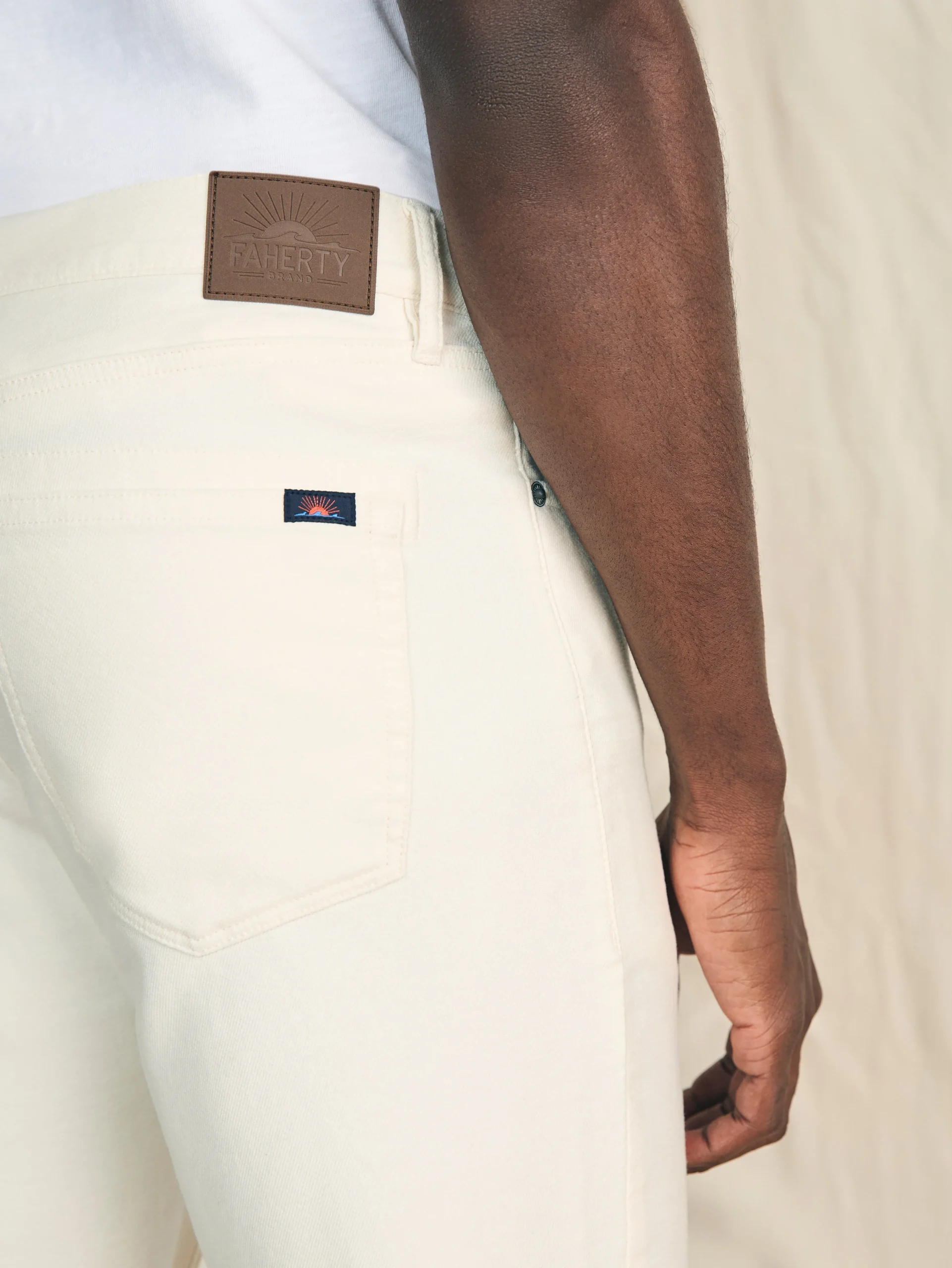 Faherty Brand Stretch Terry™ 5-Pocket Pant (32" Inseam) -^ Pants
