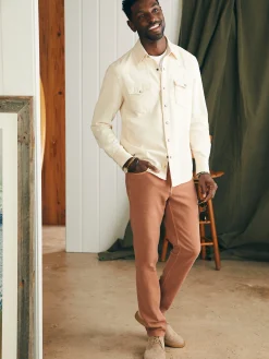 Faherty Brand Stretch Terry 5-Pocket Pant (32" Inseam) -^ Pants
