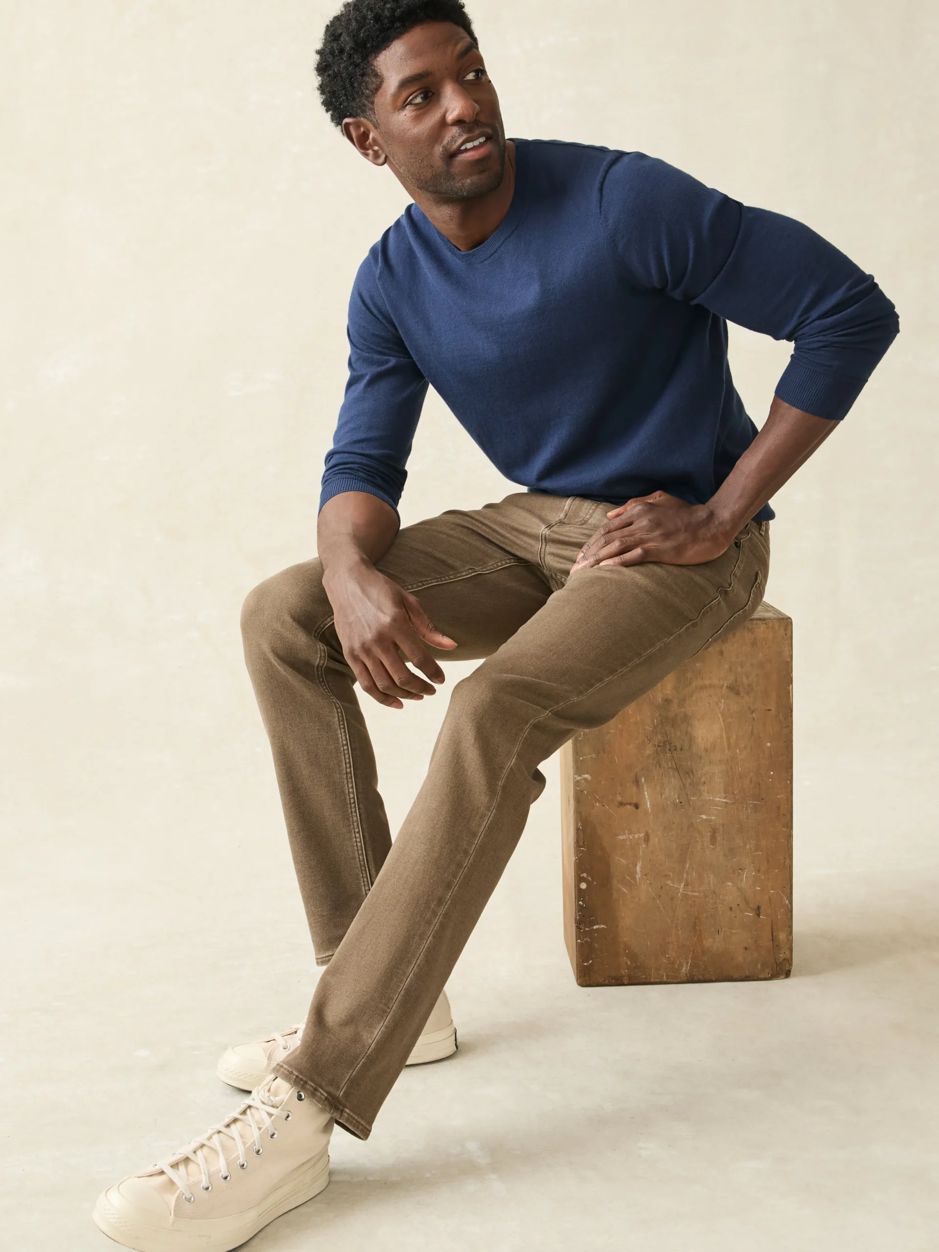 Faherty Brand Stretch Terry 5-Pocket Pant -^ Pants