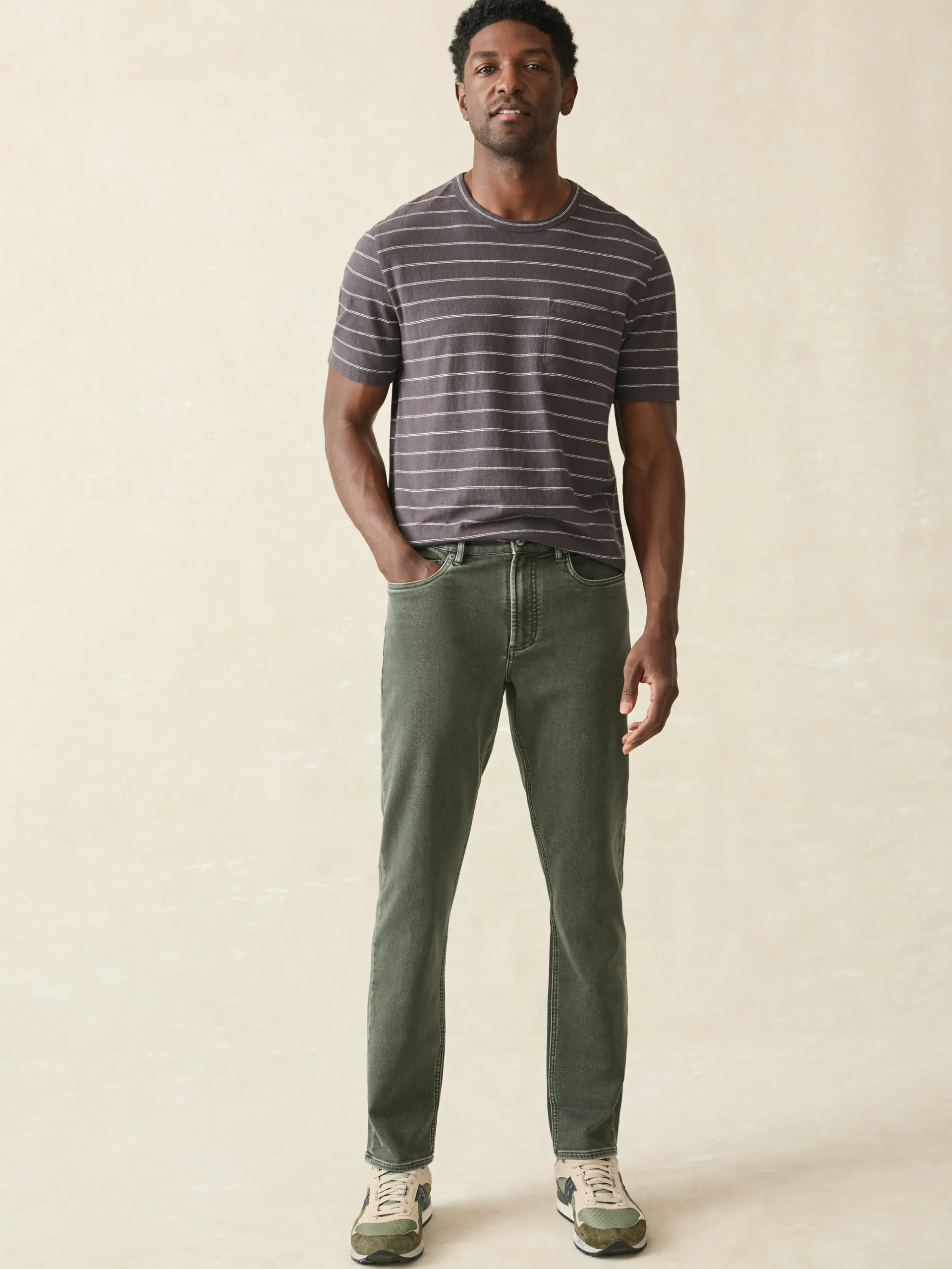 Faherty Brand Stretch Terry 5-Pocket Pant -^ Pants