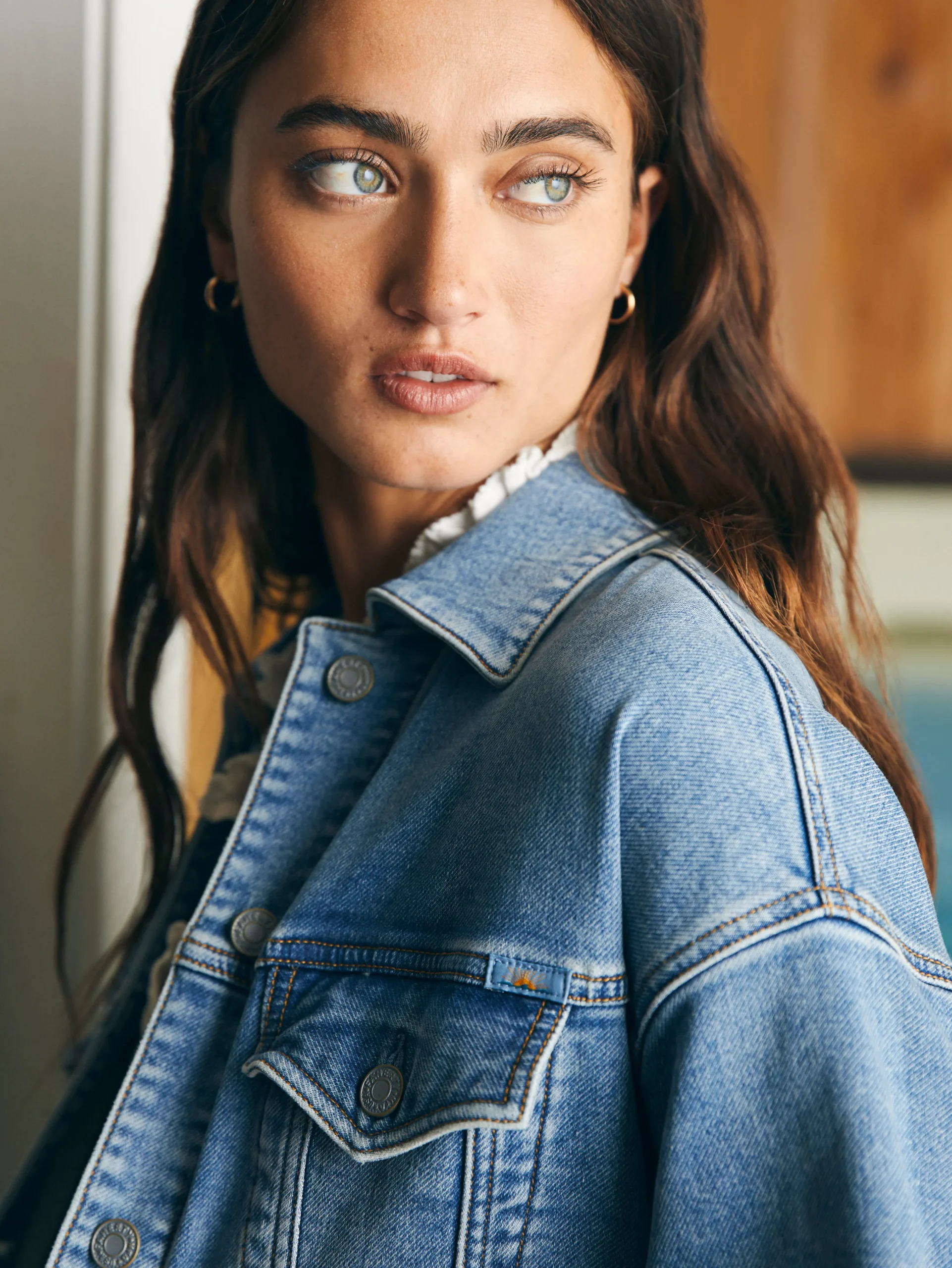 Faherty Brand Stretch Terry Trucker Jacket -^Women Blazers & Outerwear