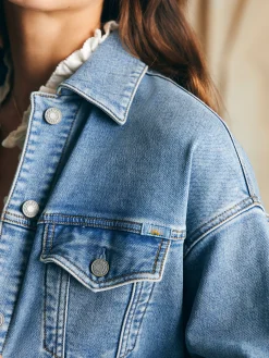 Faherty Brand Stretch Terry Trucker Jacket -^Women Blazers & Outerwear