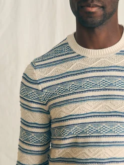 Faherty Brand Striped Crew Sweater -^ Sweaters