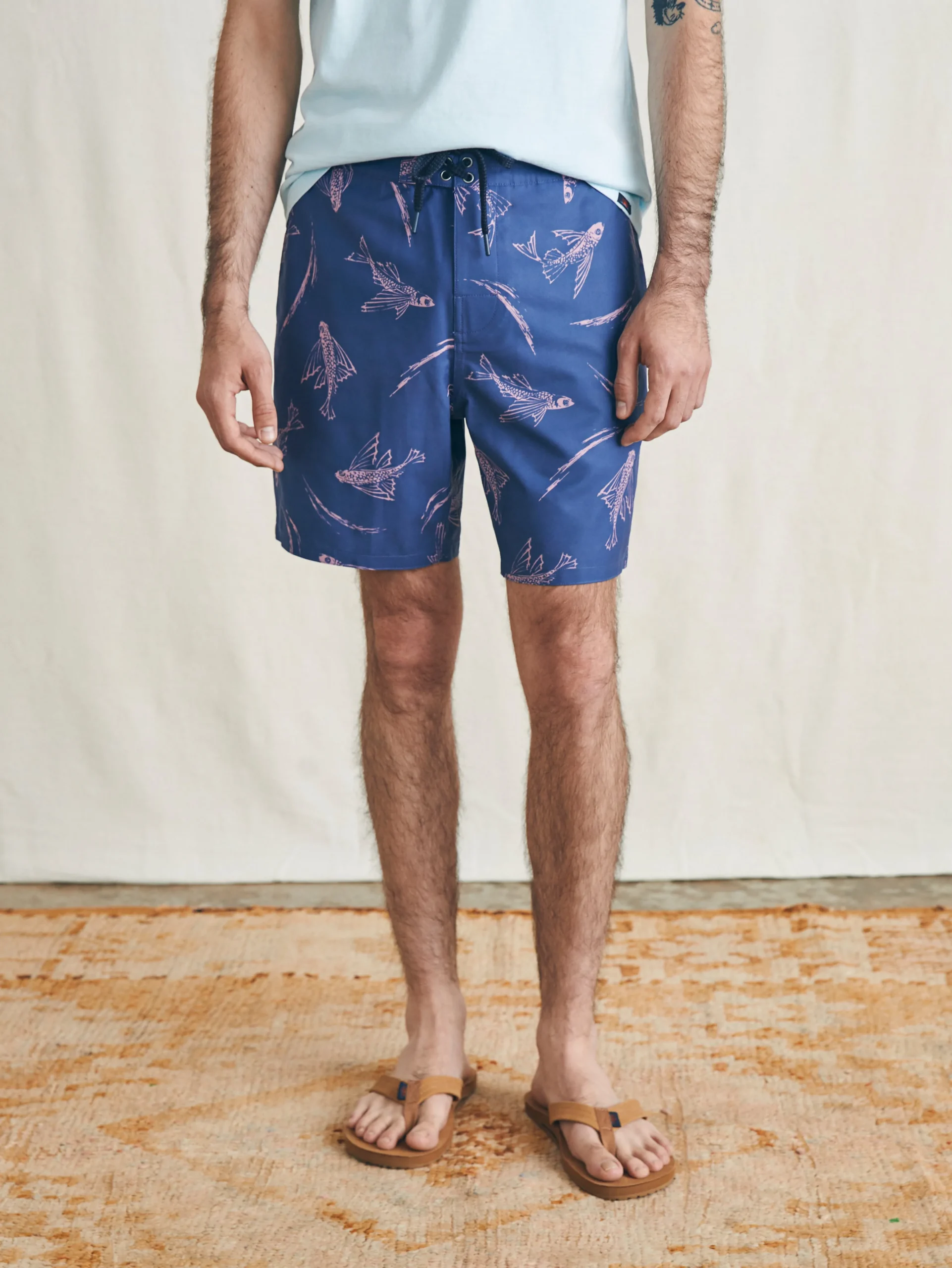 Faherty Brand Sunwashed Boardshort -^ Swim