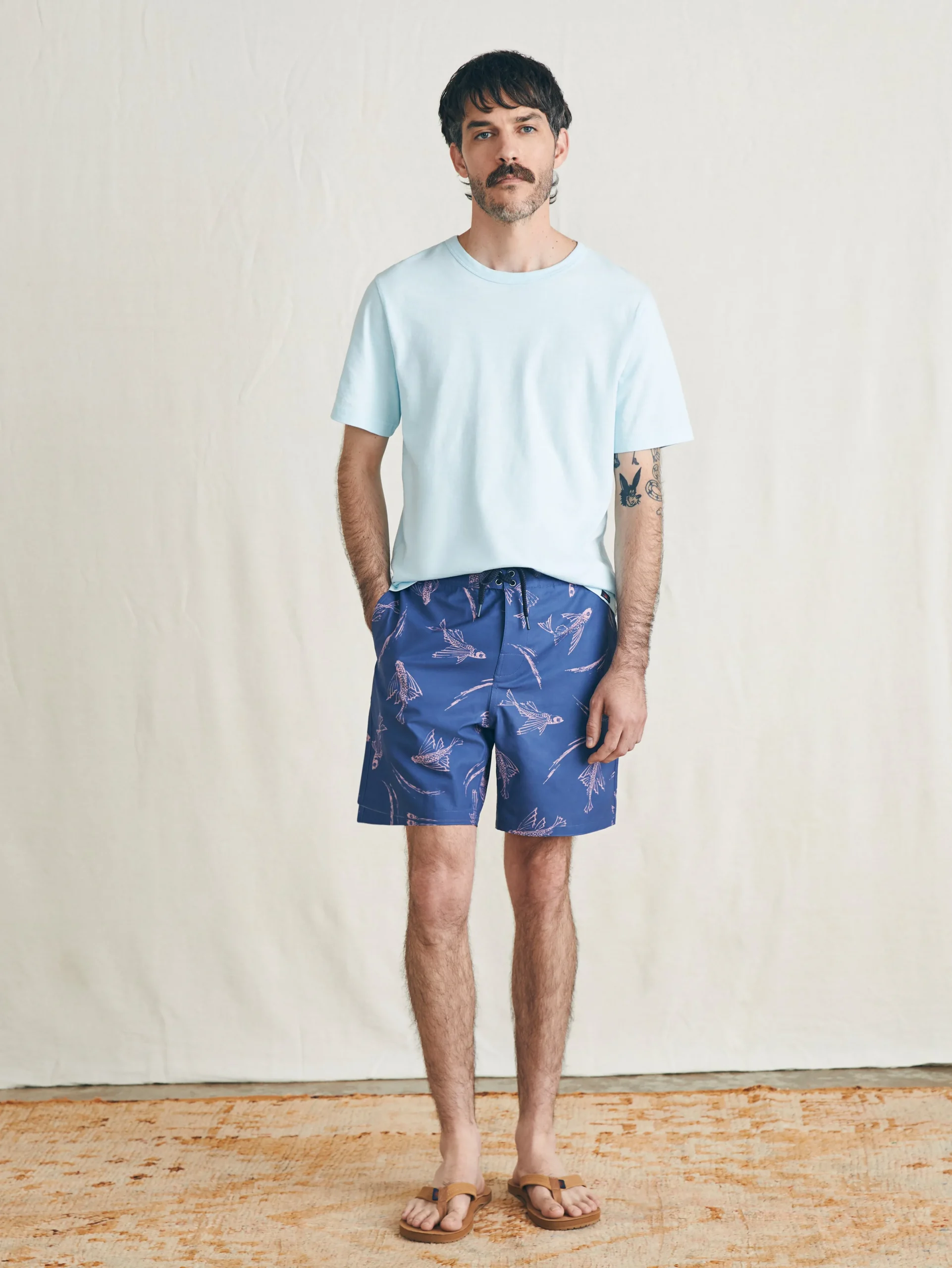 Faherty Brand Sunwashed Boardshort -^ Swim