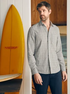 Faherty Brand Sunwashed Chambray Shirt -^ Shirts
