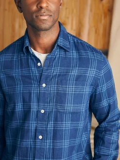 Faherty Brand Sunwashed Chambray Shirt -^ Shirts