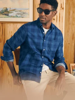 Faherty Brand Sunwashed Chambray Shirt -^ Shirts