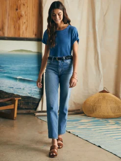 Faherty Brand Sunwashed Crew Tee -^Women T-Shirts