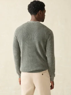 Faherty Brand Sunwashed Crewneck Sweater (Tall) -^ Sweaters