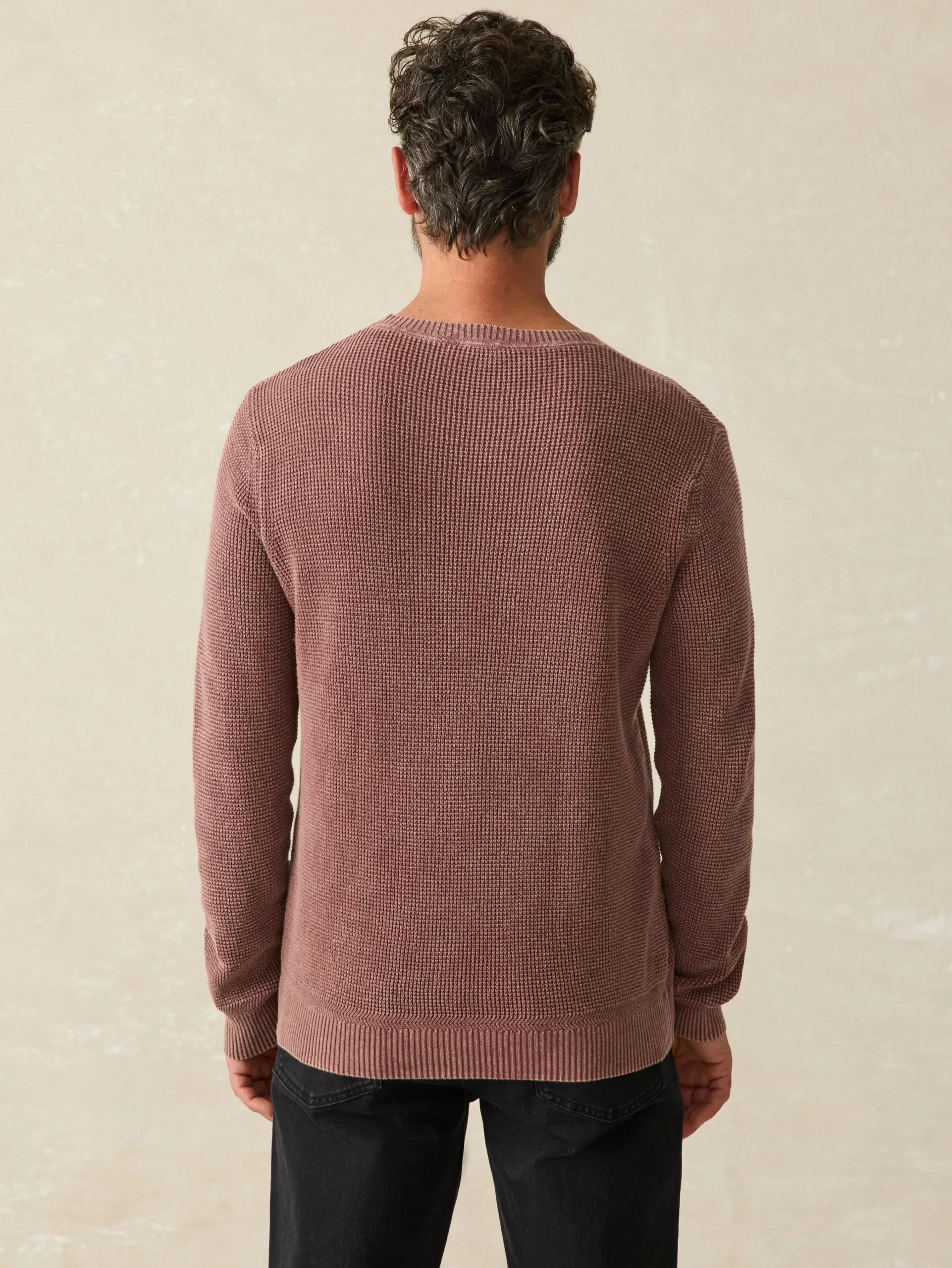 Faherty Brand Sunwashed Crewneck Sweater (Tall) -^ Sweaters