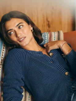 Faherty Brand Sunwashed Fisherman Cardigan -^Women Sweaters