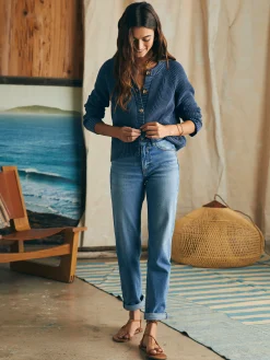 Faherty Brand Sunwashed Fisherman Cardigan -^Women Sweaters