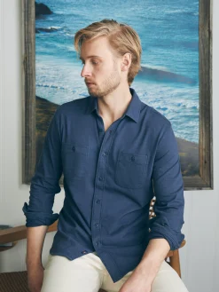 Faherty Brand Sunwashed Knit Shirt -^ Shirts