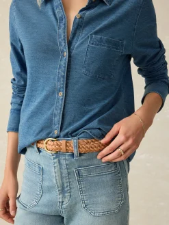 Faherty Brand Sunwashed Knit Shirt -^Women Shirts & Tops