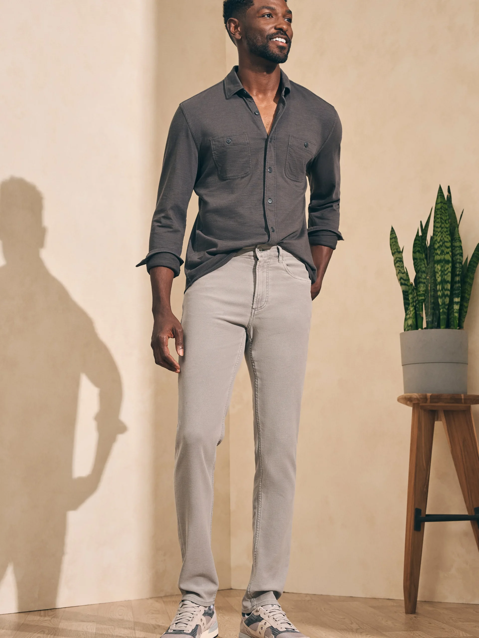 Faherty Brand Sunwashed Knit Shirt -^ Shirts