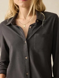 Faherty Brand Sunwashed Knit Shirt -^Women Shirts & Tops