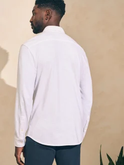 Faherty Brand Sunwashed Knit Shirt (Single Pocket) (Tall) -^ Shirts