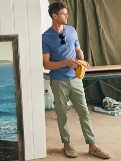 Faherty Brand Sunwashed Pocket Tee (Tall) -^ T-Shirts & Henleys