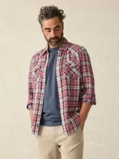 Faherty Brand Sunwashed Pocket Tee (Tall) -^ T-Shirts & Henleys