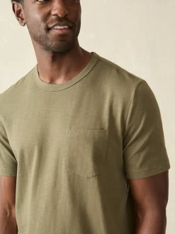 Faherty Brand Sunwashed Pocket Tee (Tall) -^ T-Shirts & Henleys