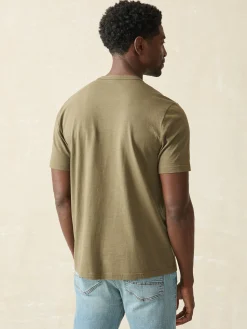 Faherty Brand Sunwashed Pocket Tee (Tall) -^ T-Shirts & Henleys
