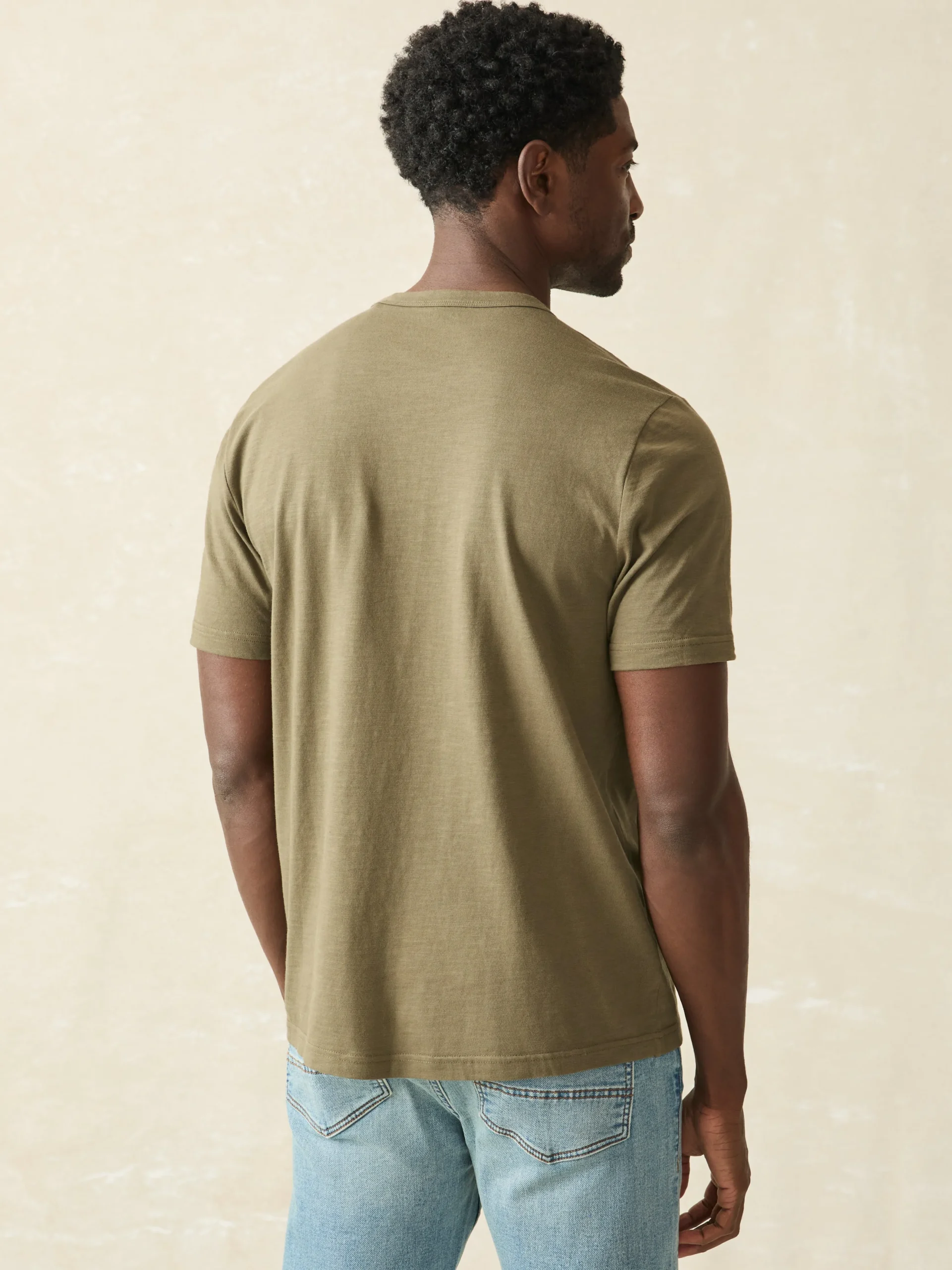 Faherty Brand Sunwashed Pocket Tee (Tall) -^ T-Shirts & Henleys