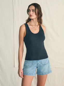 Faherty Brand Sunwashed Rib Tank -^Women T-Shirts