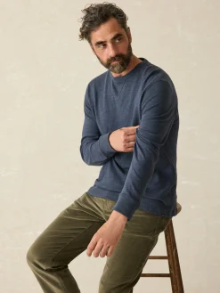 Faherty Brand Sunwashed Slub Crew -^ Hoodies & Sweatshirts|Lounge