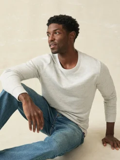 Faherty Brand Sunwashed Slub Crew -^ Hoodies & Sweatshirts|Lounge