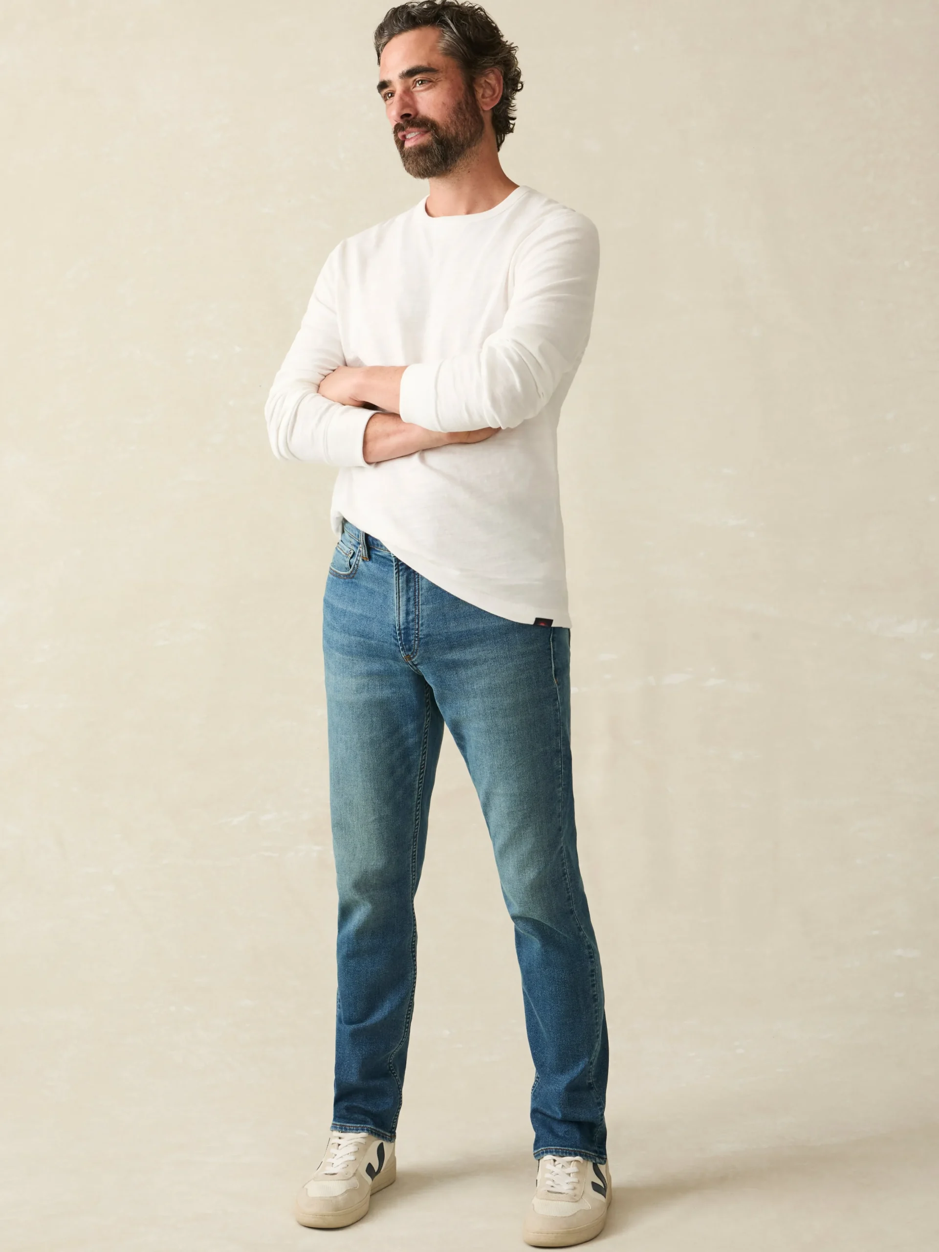Faherty Brand Sunwashed Slub Crew -^ Hoodies & Sweatshirts|Lounge