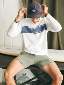 Faherty Brand Sunwashed Slub Crew -^ T-Shirts & Henleys|Lounge